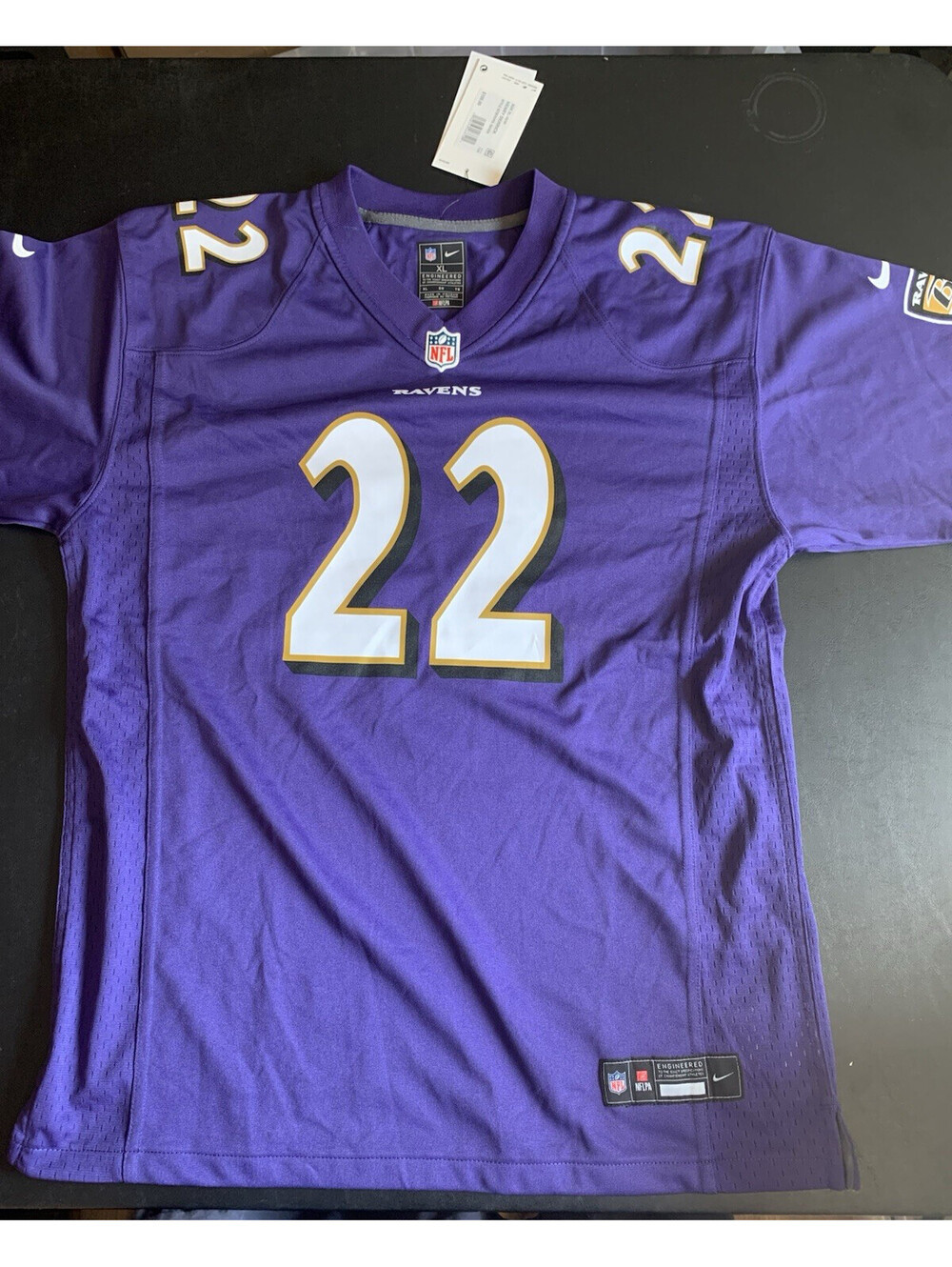 Nike NFL Baltimore Ravens Mens Jersey #22  XL Purple NWT Officially Licensed